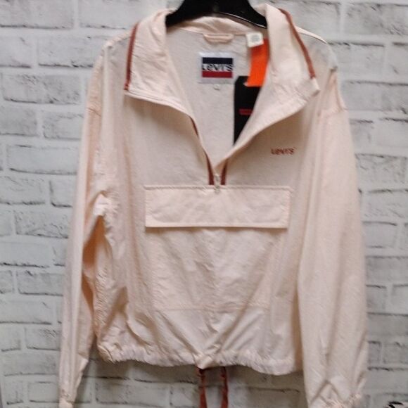Levi's Pink Collar Long Sleeve Sweatshirt - Picture 1 of 5